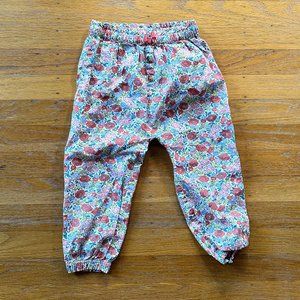 Baby Boden Paper Bag Pants - Floral